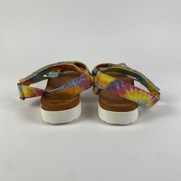 Jellypop Shoes Quests Tie-Dyed Strap Sandals Women Size 9 Pre-Owned - Picture 5 of 14